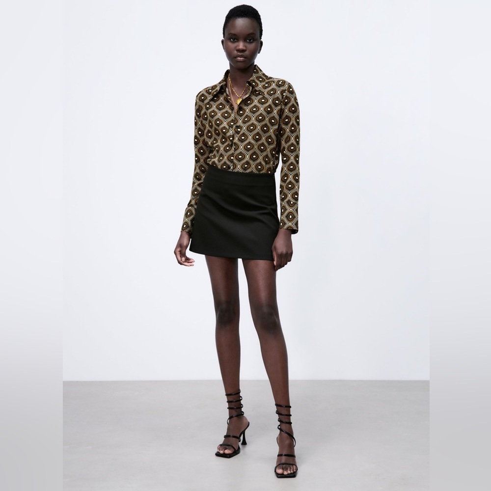 Zara printed blouse